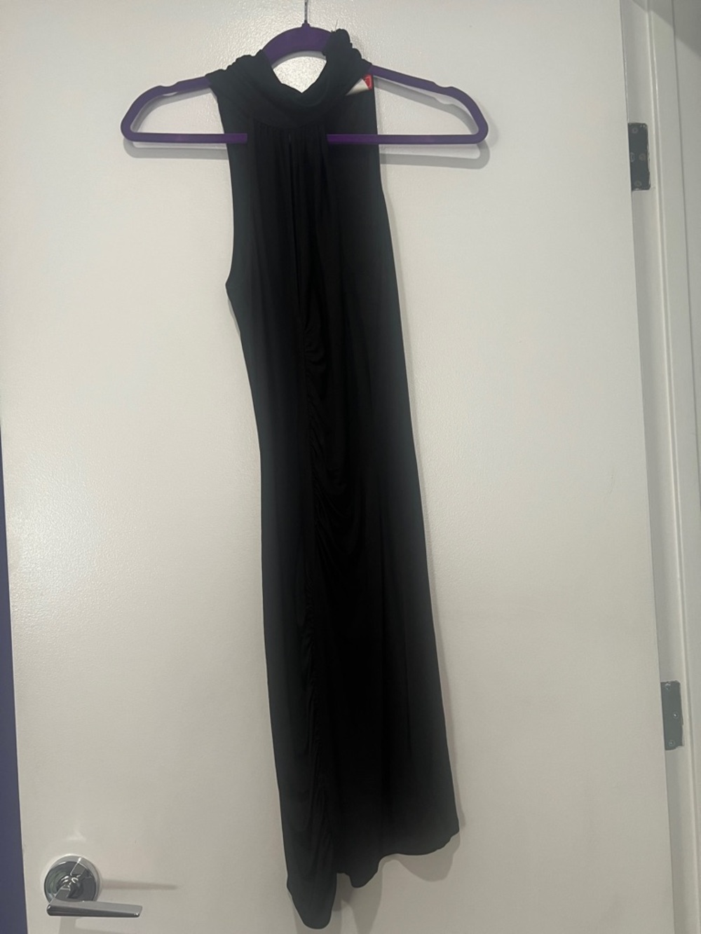 Versace Black High-Neck Sleeveless Evening Gown